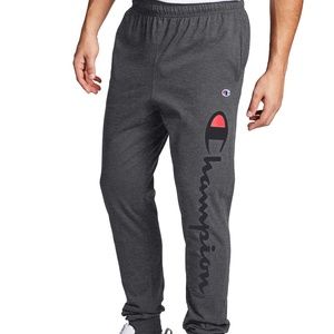 Men Athletic Classic Jersey Joggers, Script Logo